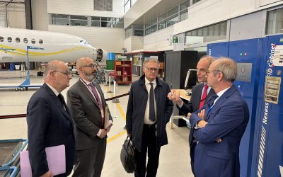 Visite parlementaire | Philippe Juvin, rapporteur général du Budget à l’Assemblée nationale, avec le sénateur Vincent Capo-Canellas